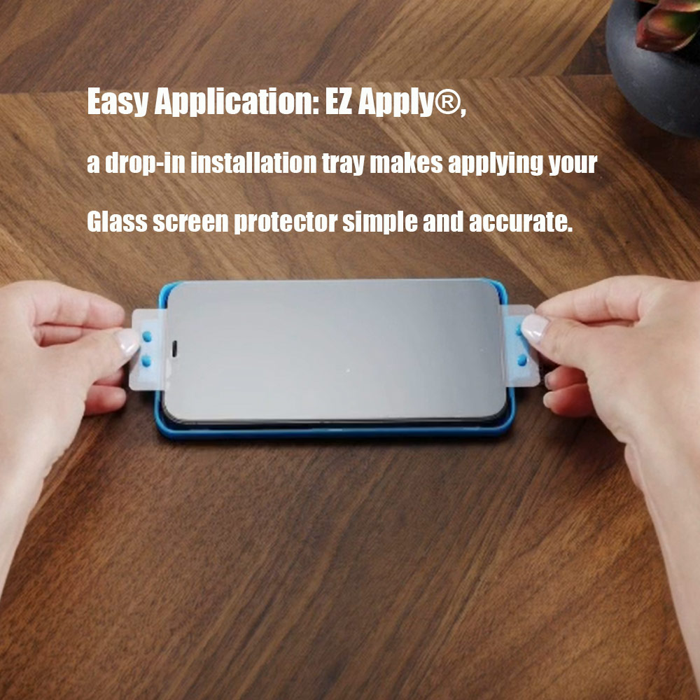 Picture of Apple iPhone 13 6.1 Screen Protector | Zagg Glass Plus Edge Tempered Glass Screen Protector with Easy Installation Tray for iPhone 14 iPhone 13 iPhone 13 Pro 6.1 (Clear)