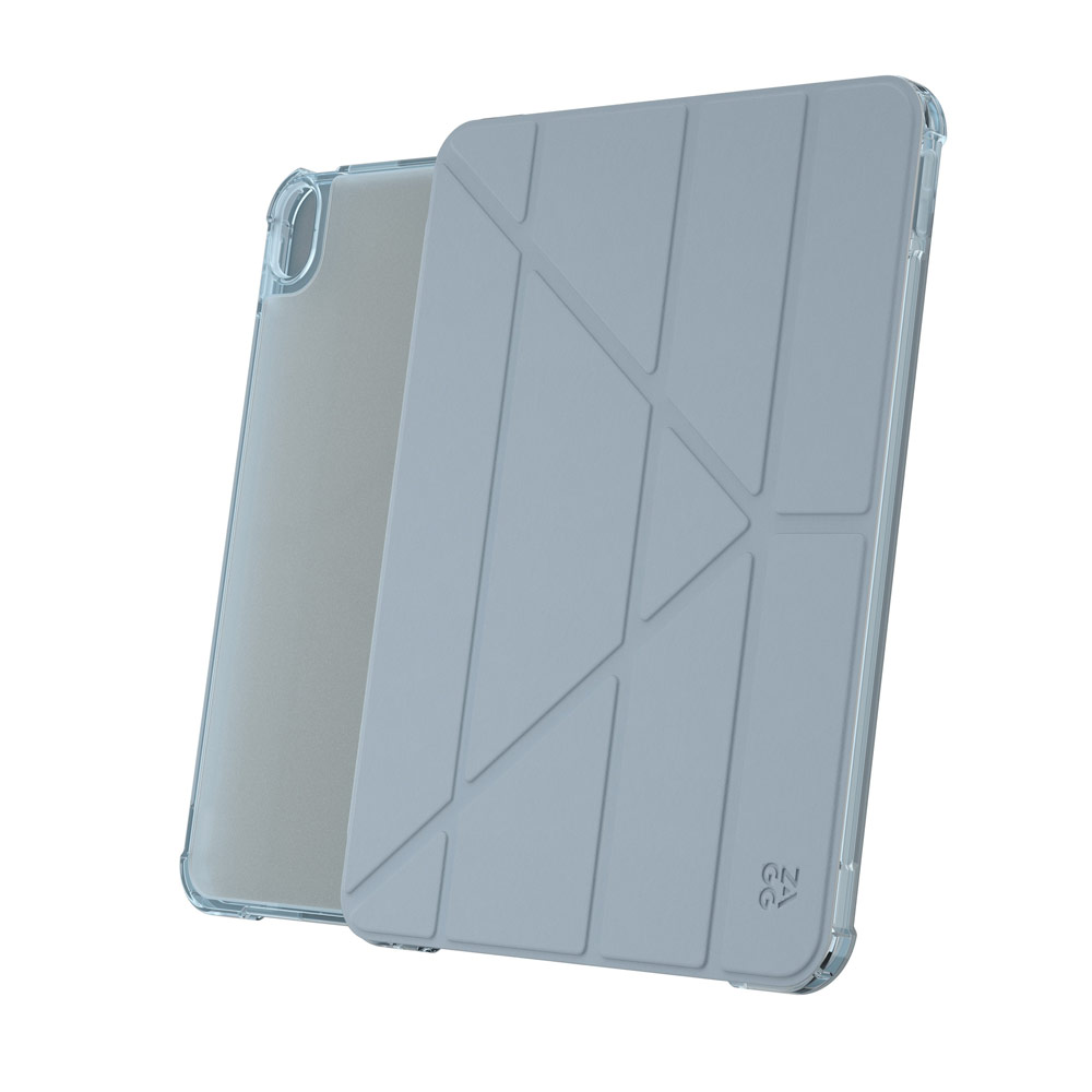 Picture of Apple iPad Air 11 M3 2025 Case | Zagg Hampton Folio Protection Flip Stand Case for iPad Air 11 M2 2024 M3 2025 (Light Blue)