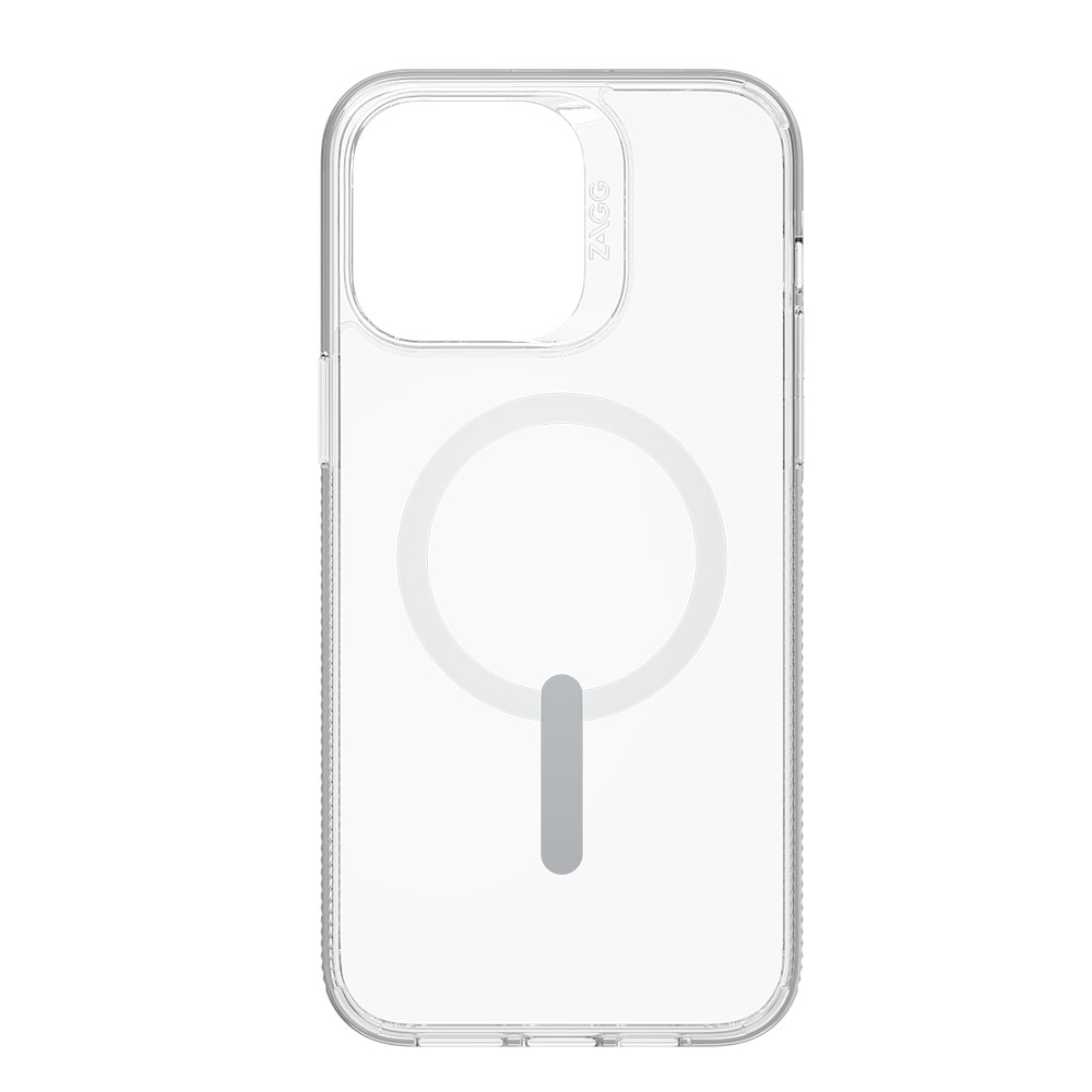 Picture of Apple iPhone 14 6.1 Case | Zagg Clear Snap Slim Design Improved Grip Drop Protection Magsafe Compatible Case for iPhone 14 6.1 (Clear)