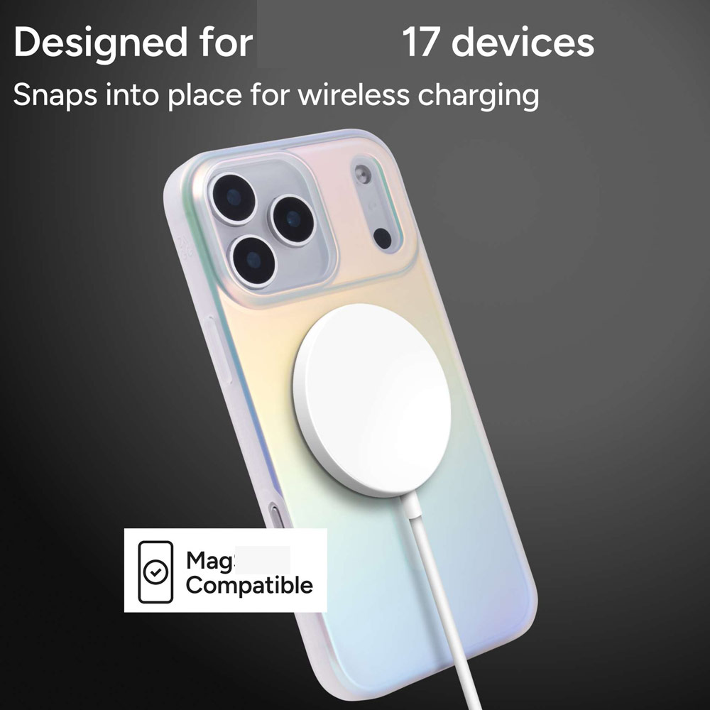 Picture of Apple iPhone 17 Pro 6.3 Case | Zagg Milan Snap Magnetic Drop Protection Case for iPhone 17 Pro 6.3 (Iridescent)