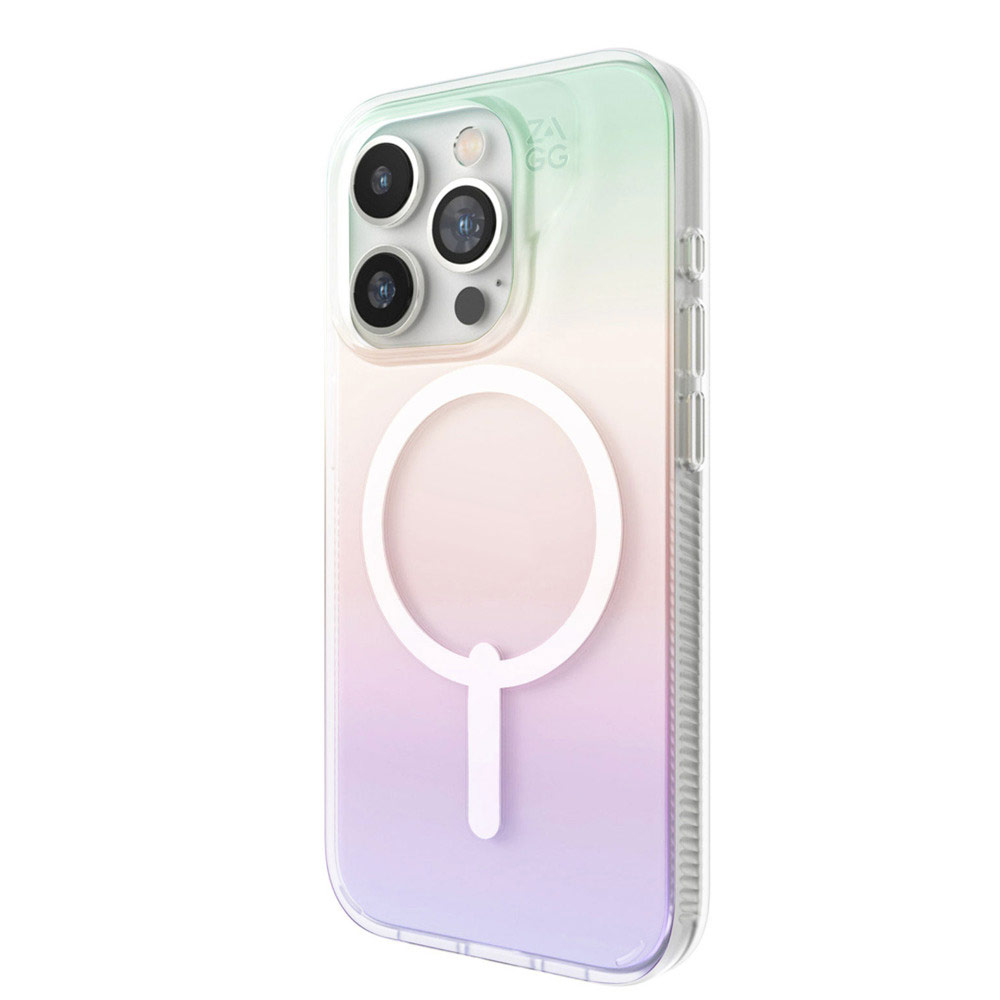 Picture of Apple iPhone 15 Pro Max 6.7 Case | Zagg Milan Snap Magnetic Drop Protection Case for iPhone 15 Pro Max 6.7 (Iridescent)